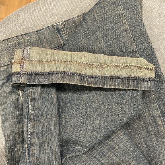 Meyer Hosen light blue stretchy  denim zip/slide clasp jeans with lined pockets - Picture 13 of 15